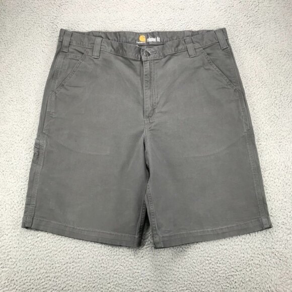 Carhartt Other - CARHARTT Shorts Mens Size 40 Relaxed Fit Gravel Gray Rugged Flex Canvas 40x10
